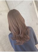 ゆるふわ巻きが可愛い　くすみピンク　おおたかの森