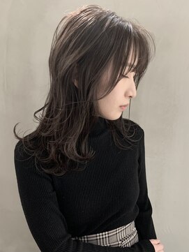 オリンテ バイ レシッド 表参道(orente by rcid) orente 表参道斜めバング×アッシュシルキーベージュ