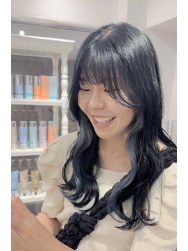 クレビア 名古屋(CreBiA) イヤリングカラーくすみブルーグレー