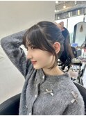 結んでも可愛いおくれ毛カット／自由が丘