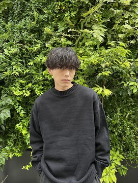 サイファー 心斎橋(CIPHER.) 大人雰囲気緩め波巻きパーマ