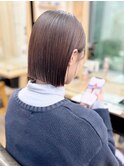 小顔タッセルボブ×美髪[ぱつっとボブ/縮毛矯正/横浜韓国]