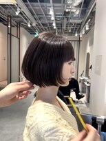 伸ばしかけショートボブ