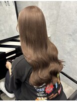 エル ヘアサロン なんば店(eL) ブリーチありで作る"透明感"ブラウンベージュ【SYURI】