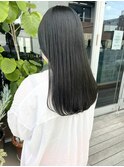 暗髪オリーブグレージュ
