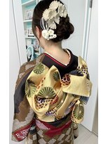 きものサロンティファニー 振袖着付けとヘア