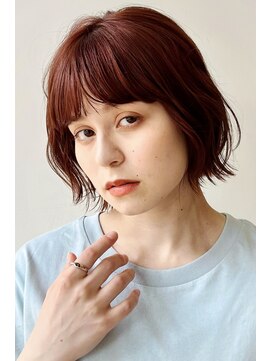 ガーデン 銀座(GARDEN) ボブパーマ/ウェーブミディアム/似合わせカット/暖色カラー/銀座