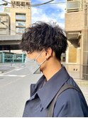 無造作パーマ×王道マッシュ