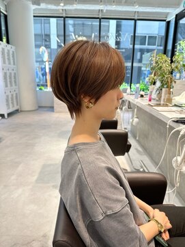 ネイロ 北千住(NeiRo) 小顔ショートボブカラー大人ショートボブひし形ショートカット