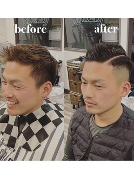 シェルビー(SHELBY) ビフォーアフター【フェードカット/刈り上げ】20代/30代/40代