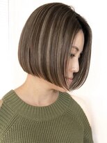 ジルブラン(JIL BLAN)&nbsp;ハイライトバレイヤージュダブルカラーショートカット30代40代