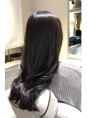 ロングレイヤー髪質改善アッシュグレージュ　30代40代