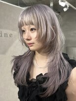 アドネ プライム(adne prime)&nbsp;姫カットレイヤー/ラベンダーミルクティー/くすみベージュ