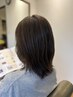 【ダメージレス】　カット＋ヘアマニキュア(頭皮ケアシャンプー付き)