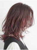 外ハネゆるウェーブボブ