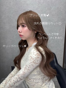 ボタン ハカタ(VOTAN hakata) オリーブ/オリーブベージュ／ダブルカラー/レイヤーカット