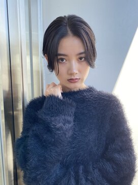 エアー 青山(AIR) 丸みショートシースルーバングくびれショートボブミニボブ