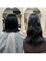 アンク クロス 池袋北口店(ANKHCROSS) 黒髪ロング☆エクステ90枚