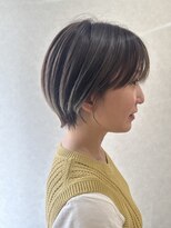 エン(en,)&nbsp;丸みショート/くびれショート/ハイライト/アッシュベージュ