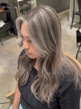 メロウマン(mellowman) グレージュハイライト【立川ハイライト】【立川白髪ぼかし】