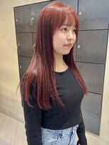 ヘアー アイス ルーチェ(HAIR ICI LUCE)&nbsp;ブリーチなしダブルカラーで作るレッドカラー/落合