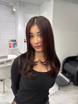 ゼスト ジグ(ZEST ZIGU) レイヤーカット　ワインレッド　吉祥寺　miyu