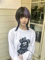 アミュレ ヘア サロン(Amule hair salon) ケアブリーチダブルカラーウルフラベンダーインナーカラー