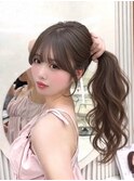 顔まわりカット/レイヤーカット/ベージュカラー