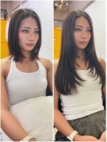 パーティパーティ ヘア(PARTYPARTY hair)&nbsp;自然に馴染む長さだしロングと顔まわりレイヤー