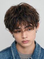 バイフィフス 原宿/表参道(by fifth)&nbsp;原宿ラウンドマッシュルーズパーマブラウンカラー刈り上げfifth