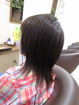 コアフィールフィス(COIFFURE fils) 《見附　今町》キッズ　ミディアム　ウルフ　くびれヘア