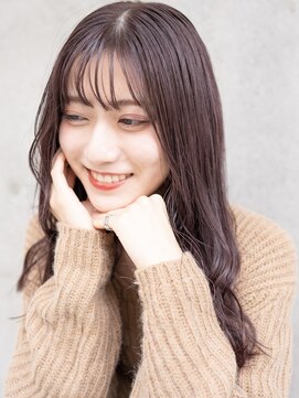 シロ(SiLO) 抜け感シアー前髪×ラベンダーカシスブラウン◇