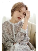 大人可愛い20代30代40代小顔愛されひし形ショートボブ丸み抜け感