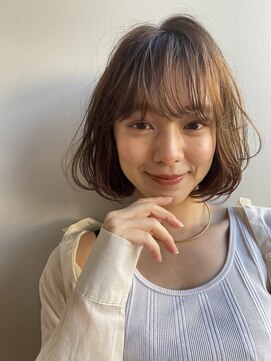ブラウヘアアンドケア(care) ゆるっとふんわり内巻きボブ