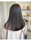 切りっぱなしカット×オリーブグレージュ【髪質改善】【代官山】
