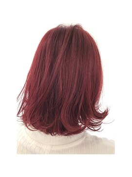 リブール 碧南店(libuR) 髪質改善カラー(チェリーレッド)