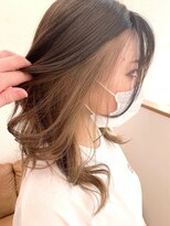 リール ヘアーアンドカンパニー(Rire Hair&Co.)&nbsp;20代30代40代インナーイヤリングカラーミルクティーベージュ