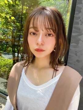 レゴ(REGO) 大人ガーリー#ダークアッシュミディアムレイヤーカット