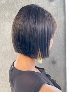 スウィープ 平尾(sweep) コンパクトボブ　極細ハイライト　脱白髪染め　30代40代50代