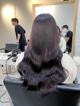 ブレンド 渋谷(BLend) グレージュマチルダボブインナーグレージュ 前髪ブルーブラック