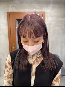 ガーランド (Garland) 暖色カラー/ピンクベージュ/前髪/レイヤーカット/原宿神宮前