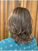 20代30代大人可愛い小顔デジタルパーマナチュラル毛先パーマ