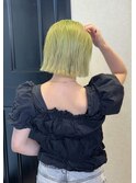 ミニボブ×イエローグリーン