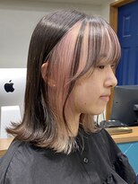 ロア 福岡天神本店(LORE)&nbsp;グレージュカラーレイヤーカットダブルカラーケアブリーチ