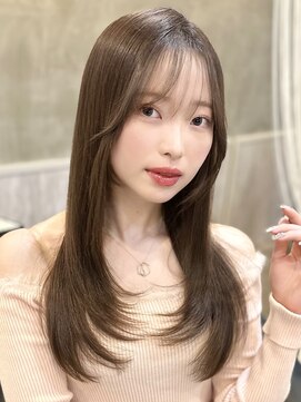 ユニコ(unico) 韓国風/レイヤー/小顔/前髪カット/髪質改善/グレージュ/透明感