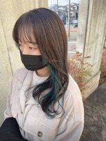 ブランシェ 西松山店 イヤリングカラー×Green