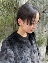 ノラギンザユー(NORA GINZA/U)&nbsp;顔まわりカットステップカットミニボブ黒髪ボブ