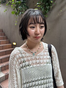 パーマ落としラボ ジェノバイアピッシュ(JENO by apish) ハニちゃんボブに!