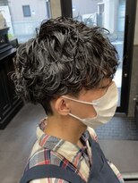 レベル 葛西店(LEVEL) 波巻きスパイラル 波巻きパーマ マッシュ ツーブロック メンズ