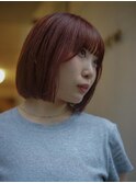 ボブ/ケアストレートパーマ/beautrium鎌倉小町　大冨ハナ
